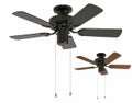 2WAY USE TRADITIONAL CEILING FAN LIGHT BK(002951)電球なし BRID[メルクロス]製シーリングファン【生産終了品】 メイン画像