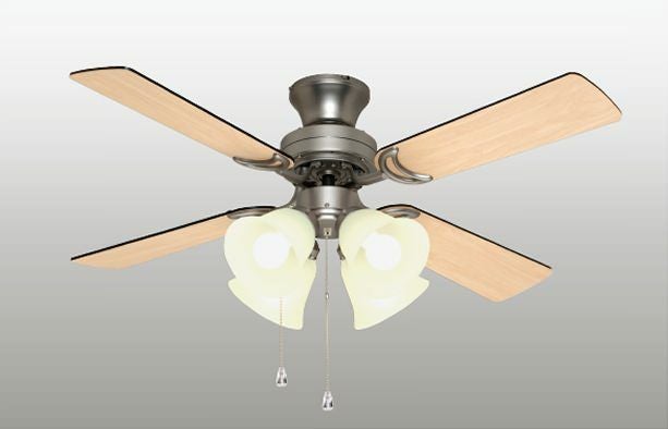 【5/10まで】シーリングファンライト 傾斜対応 LED 電球色/昼白色 5灯 コイズミ製シーリングファンライト